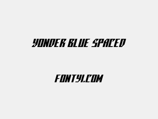 Yonder Blue Spaced