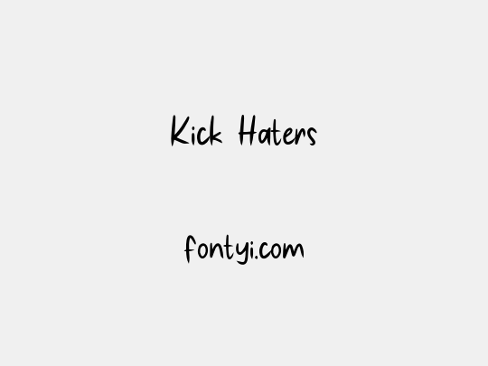Kick Haters