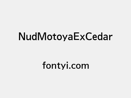 NudMotoyaExCedar