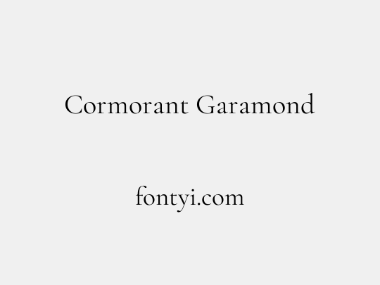 Cormorant Garamond