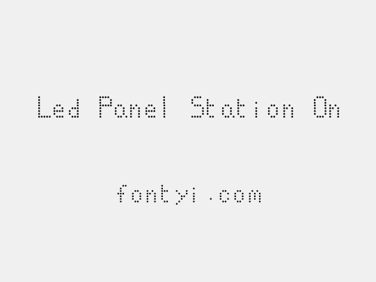 Led Panel Station On