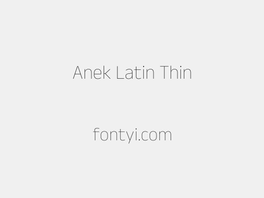 Anek Latin Thin