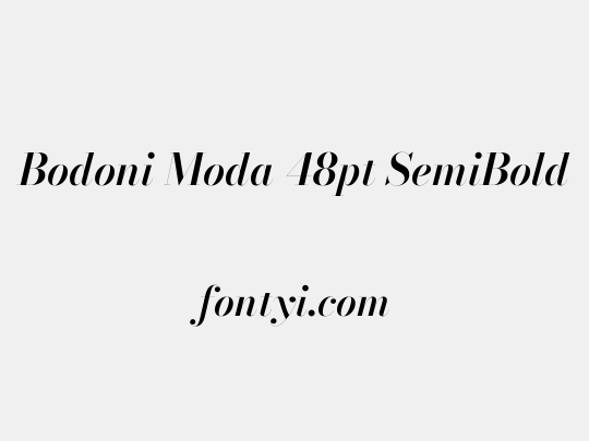 Bodoni Moda 48pt SemiBold