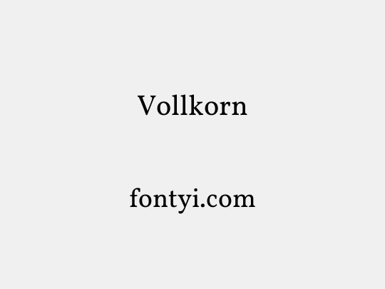 Vollkorn