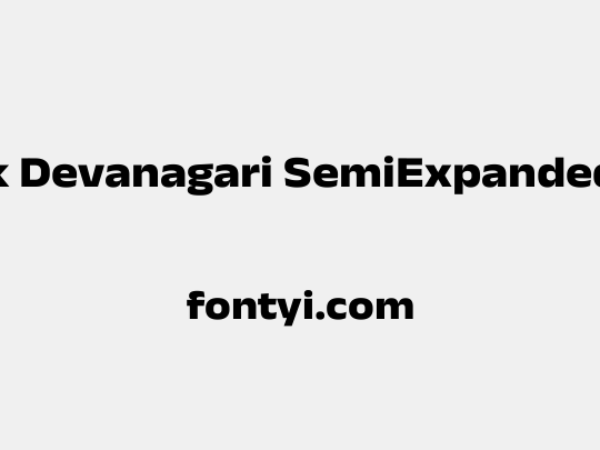 Anek Devanagari SemiExpanded ExtraBold