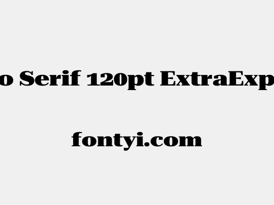 Roboto Serif 120pt ExtraExpanded Black