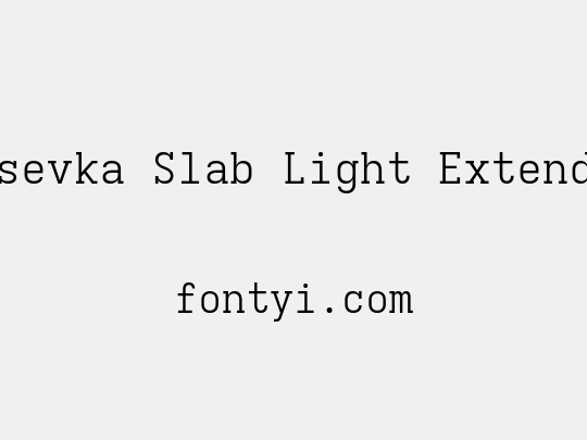 Iosevka Slab Light Extended