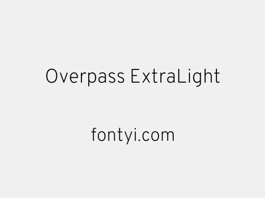 Overpass ExtraLight