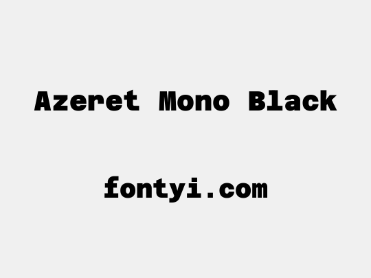 Azeret Mono Black