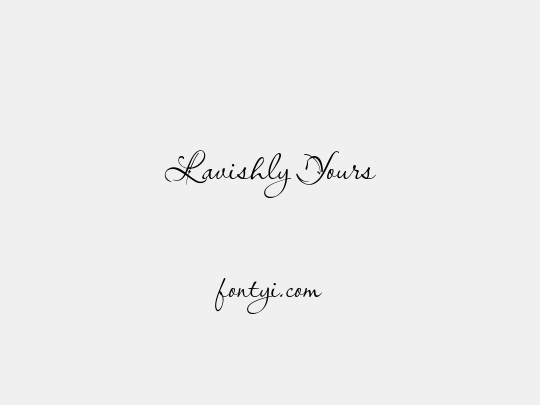 Lavishly Yours