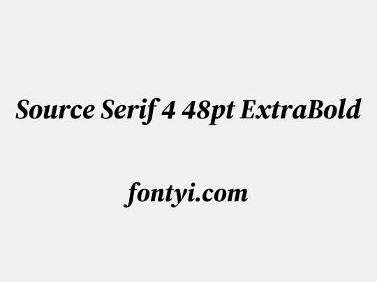 Source Serif 4 48pt ExtraBold