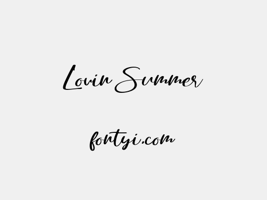 Lovin Summer