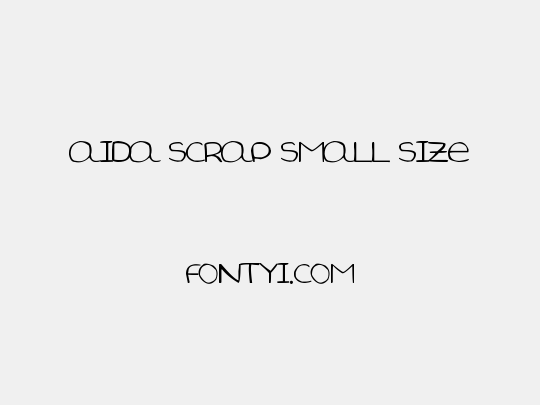 Aida Scrap Small Size