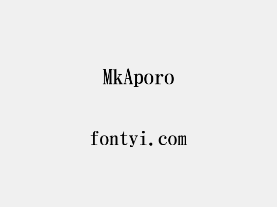 MkAporo