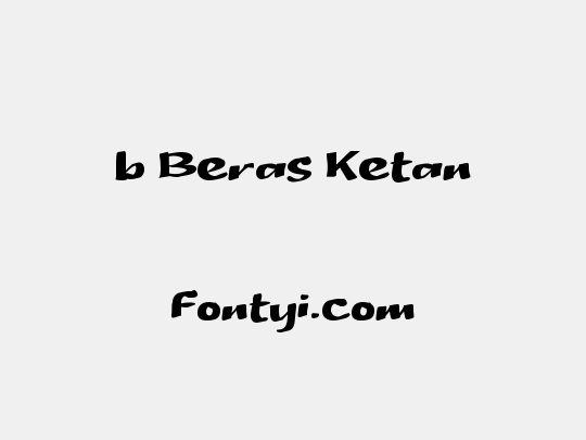 b Beras Ketan