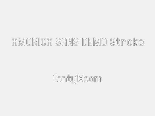 AMORICA SANS DEMO Stroke