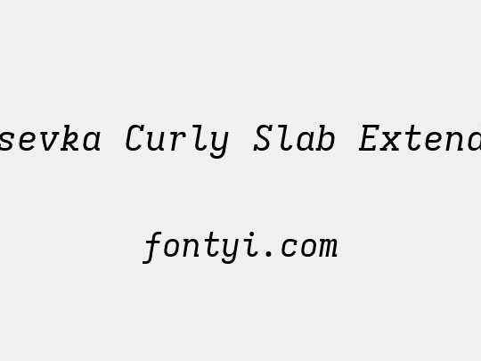 Iosevka Curly Slab Extended