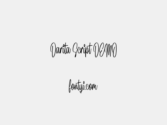 Darita Script DEMO