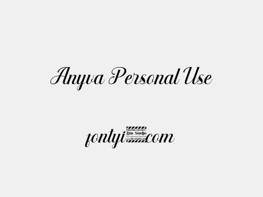 Anyva Personal Use