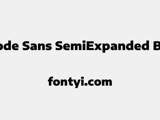 Encode Sans SemiExpanded Black