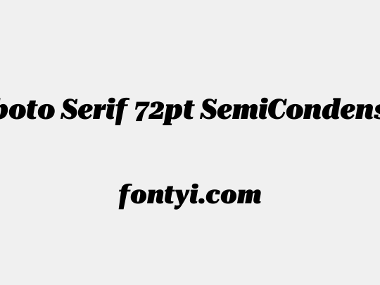 Roboto Serif 72pt SemiCondensed Black