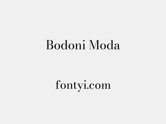 Bodoni Moda