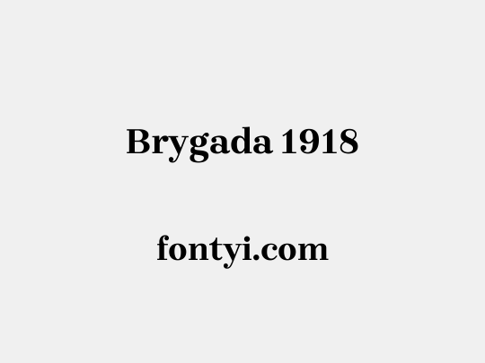 Brygada 1918
