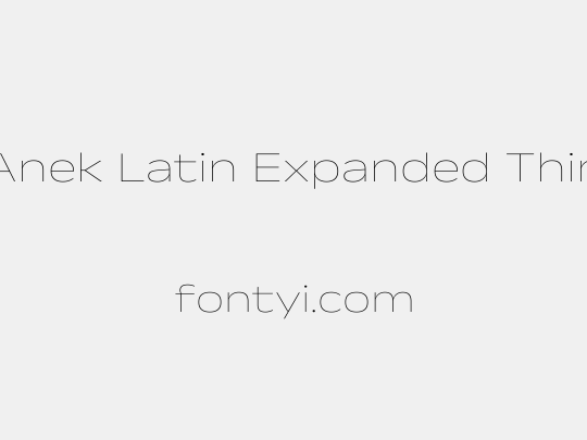 Anek Latin Expanded Thin