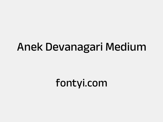 Anek Devanagari Medium