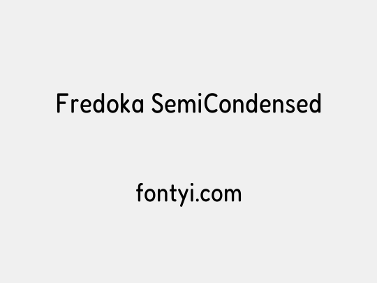 Fredoka SemiCondensed