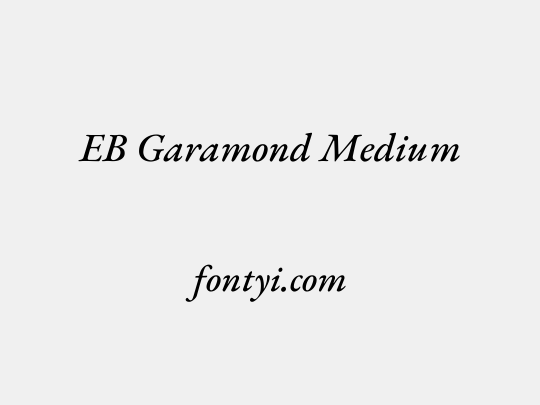 EB Garamond Medium