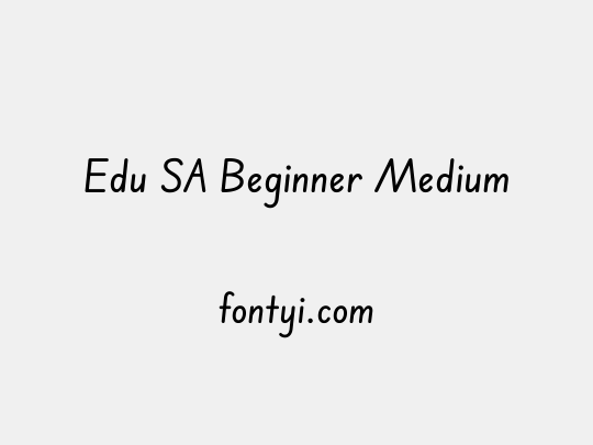 Edu SA Beginner Medium