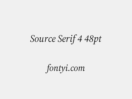 Source Serif 4 48pt