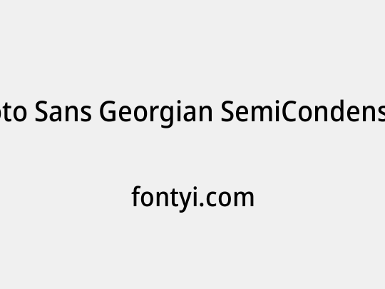 Noto Sans Georgian SemiCondensed Medium
