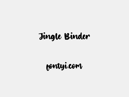 Jingle Binder