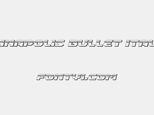 Annapolis Bullet Italic