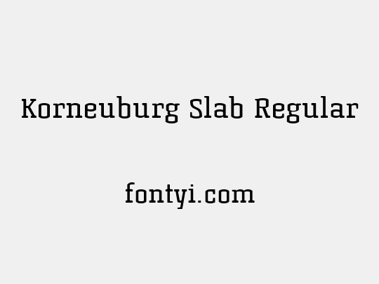 Korneuburg Slab Regular