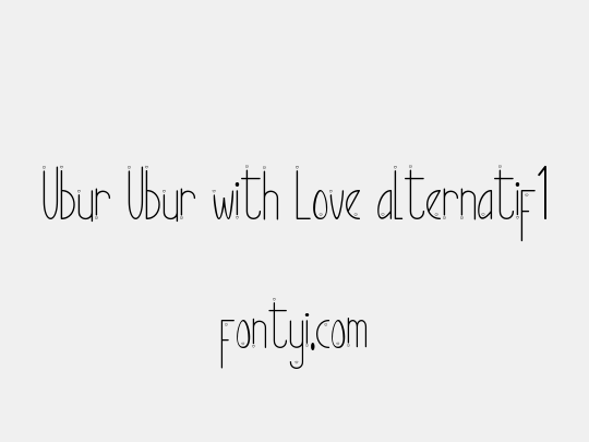 Ubur Ubur with Love alternatif1