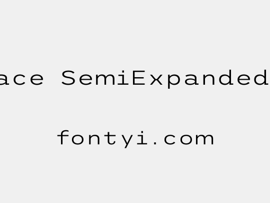 Trispace SemiExpanded Light