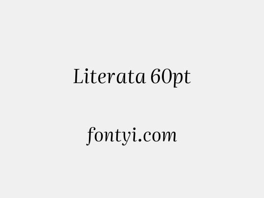 Literata 60pt
