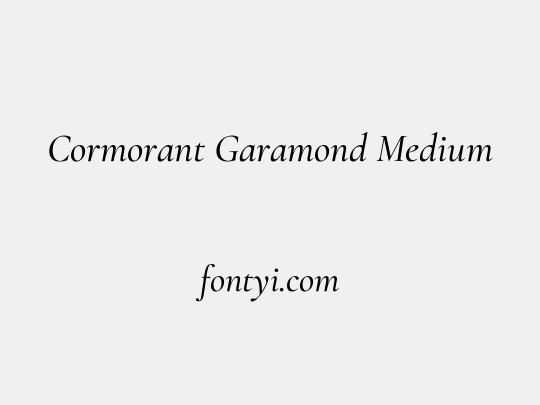 Cormorant Garamond Medium