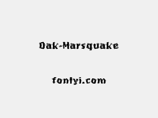 Oak-Marsquake
