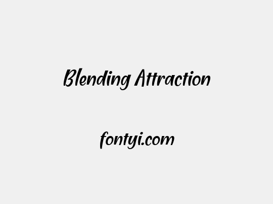 Blending Attraction