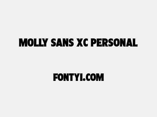 Molly Sans XC PERSONAL