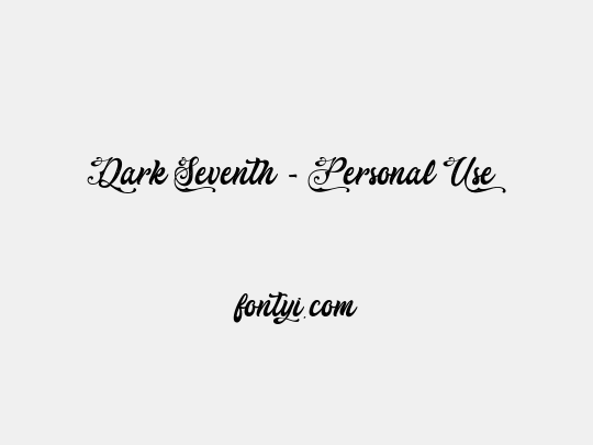 Dark Seventh - Personal Use