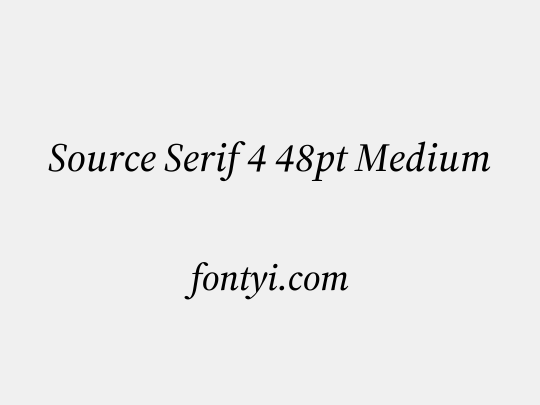 Source Serif 4 48pt Medium