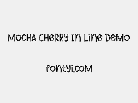 Mocha Cherry In Line Demo