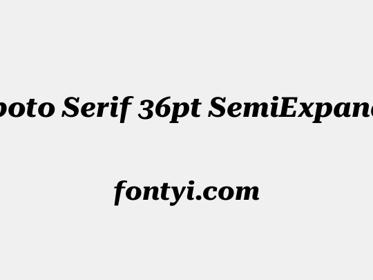 Roboto Serif 36pt SemiExpanded