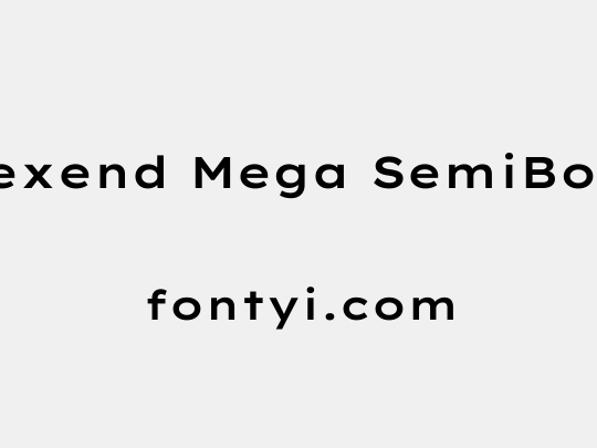 Lexend Mega SemiBold