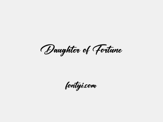 Daughter of Fortune